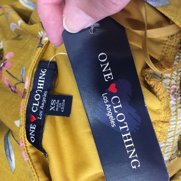 One Clothing Yellow Floral Sundress, NWT Size‎ XS - Picture 6 of 7